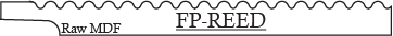 REED-1/14 Raw MDF